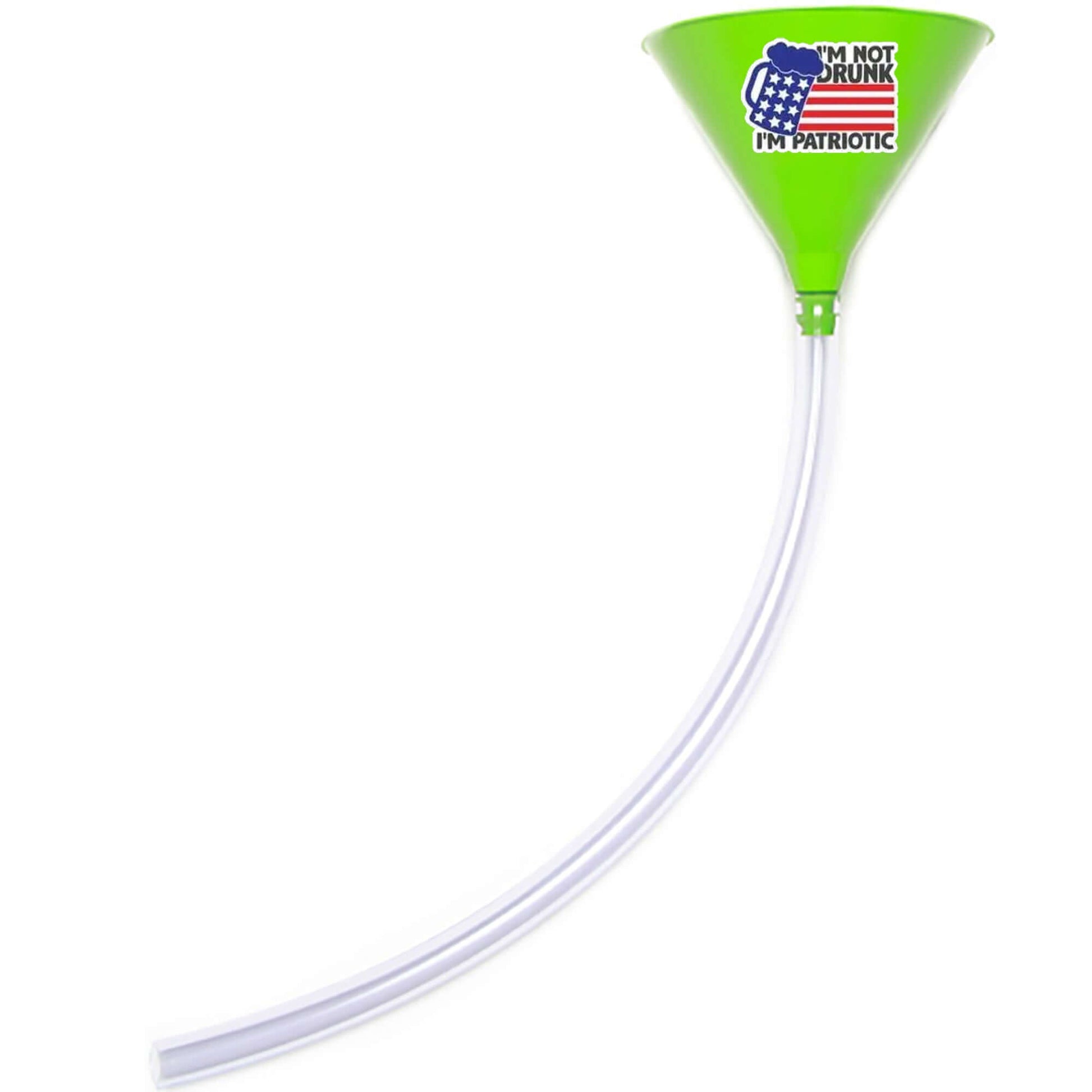 I'm Not Drunk I'm Patriotic Beer Bong Green Funnel