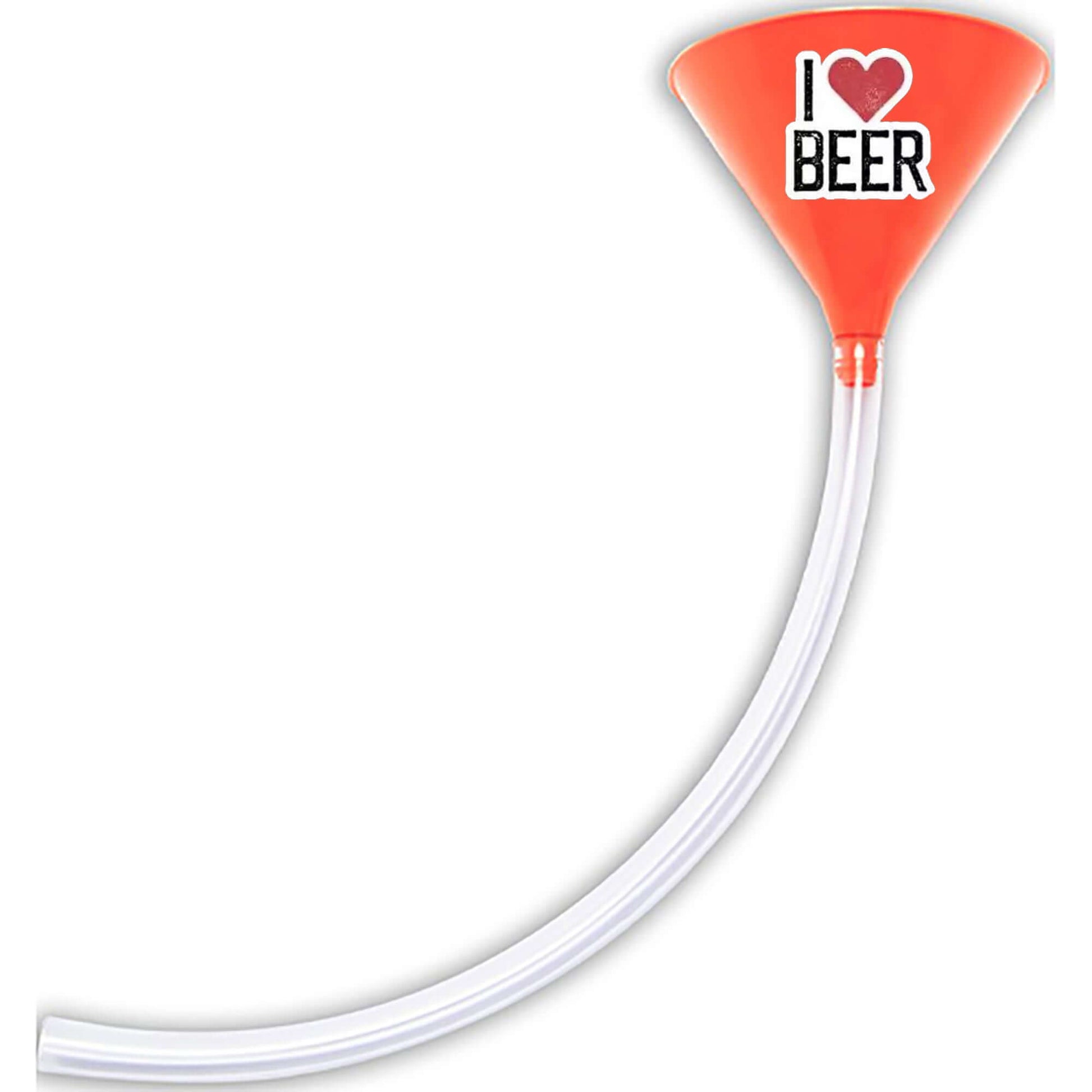 I Love Beer - Beer Bong Funnel Orange