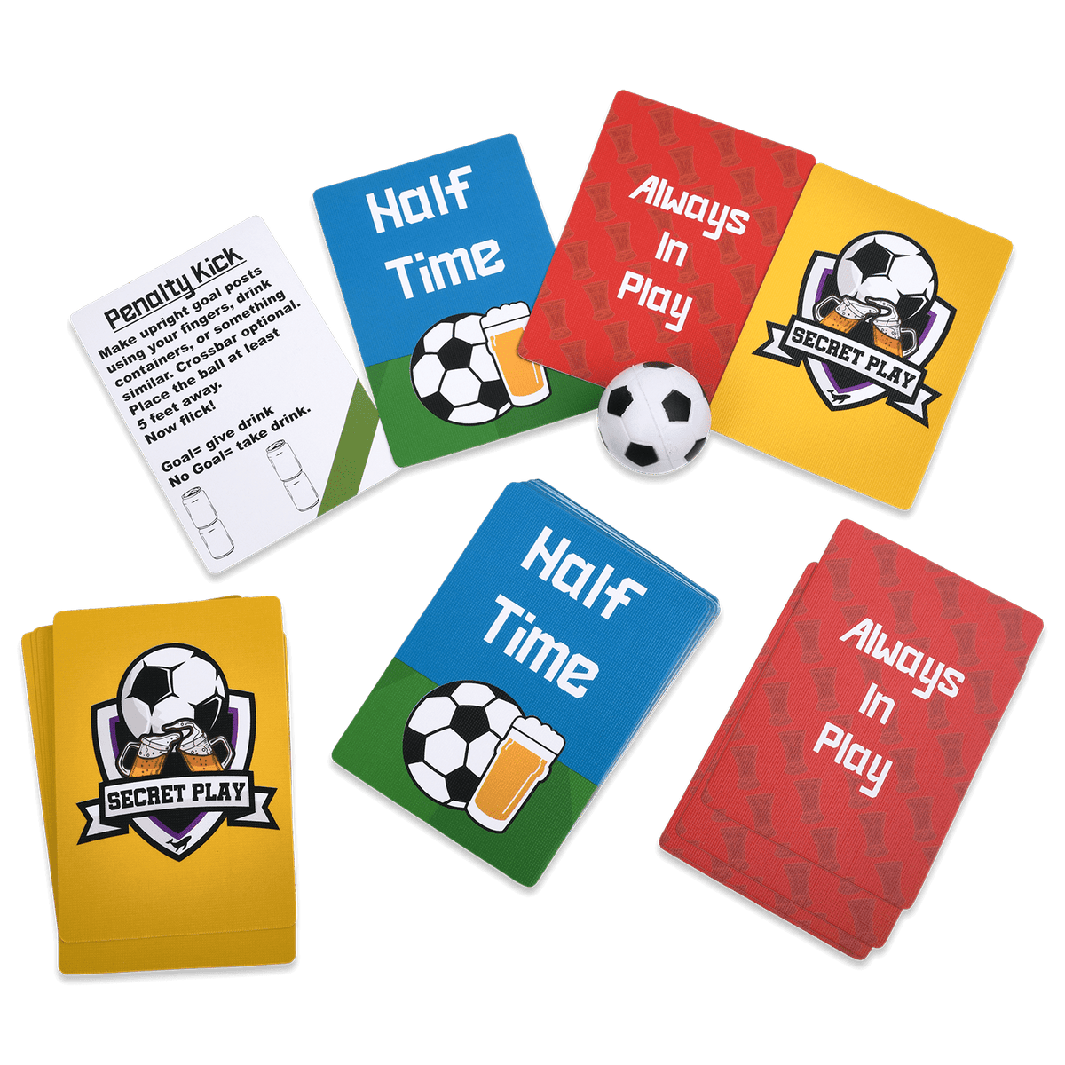 Watch Soccer Get Drunk Drinking Game Cards