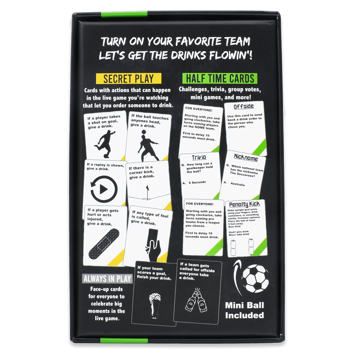 Watch Soccer Get Drunk Drinking Game Back