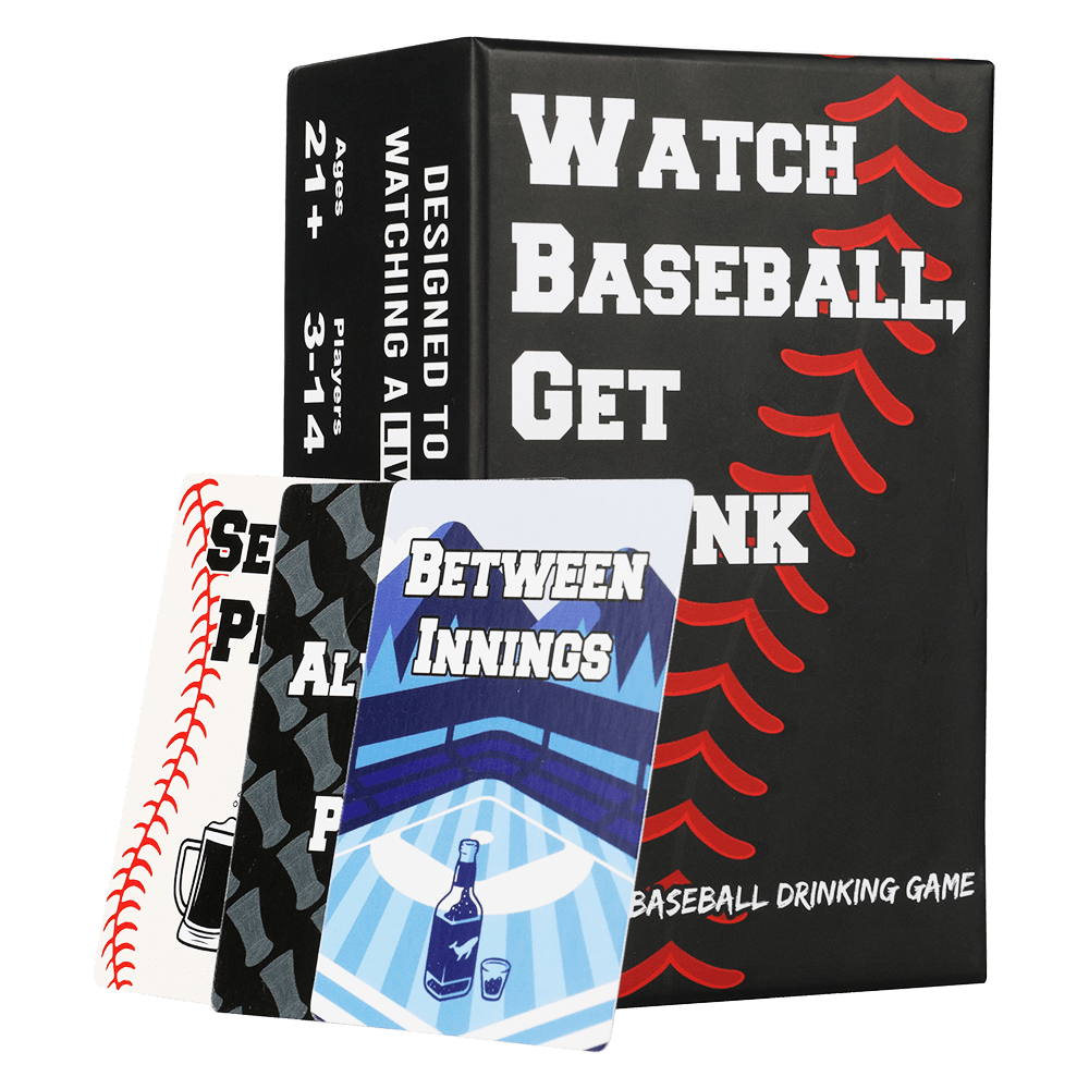 Watch Baseball Get Drunk Drinking Game Front