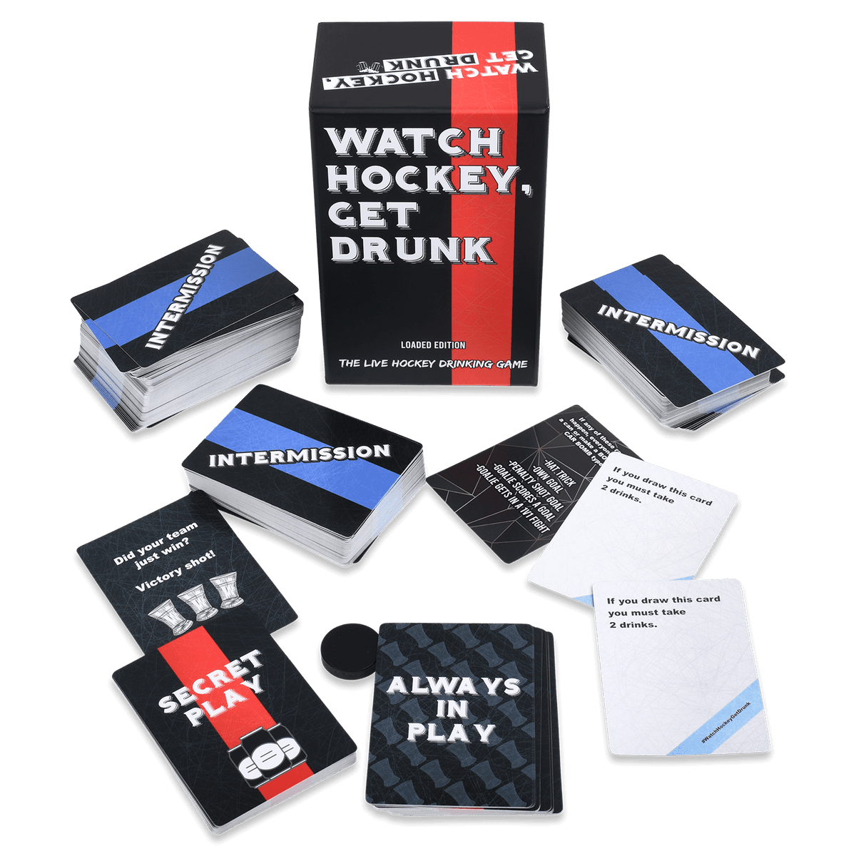 Watch Hockey Get Drunk Drinking Game all 