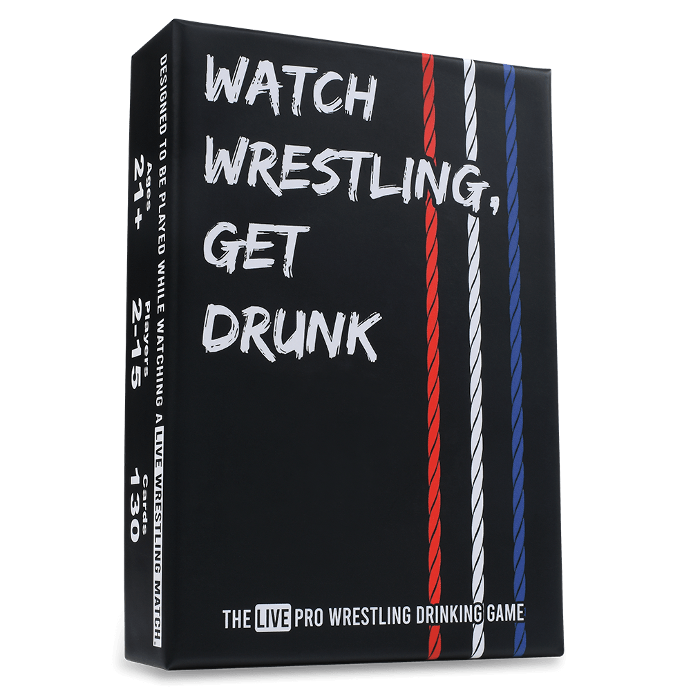 Watch Wrestling Get Drunk Drinking Game Front