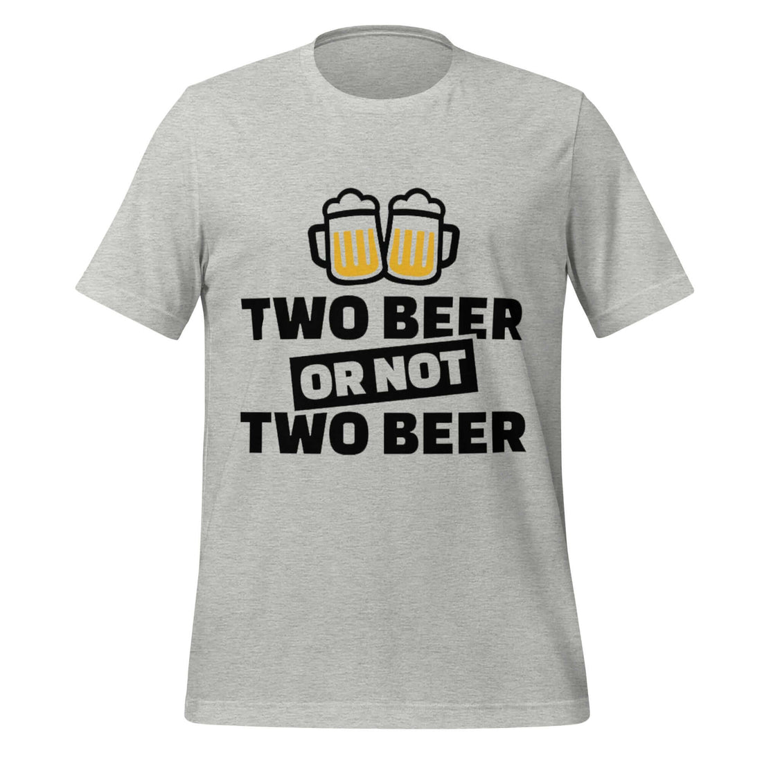 Two Beer or Not Two Beer – Funny Shakespeare Drinking Grey T-Shirt