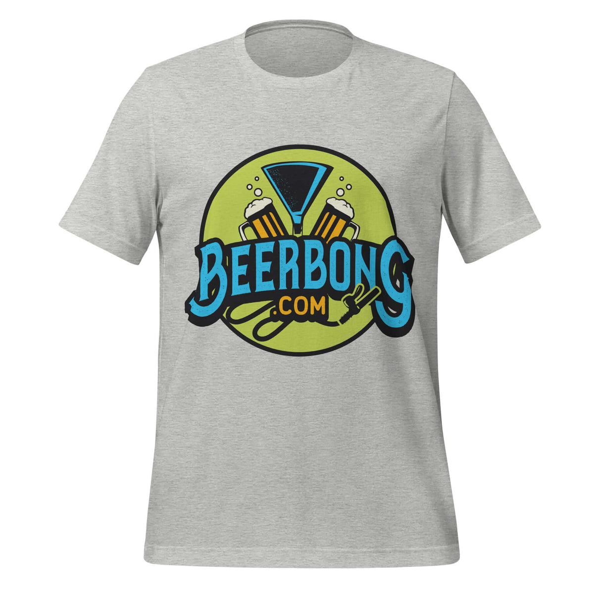 BeerBong.com Logo Tee – Chug Life Official Grey Shirt