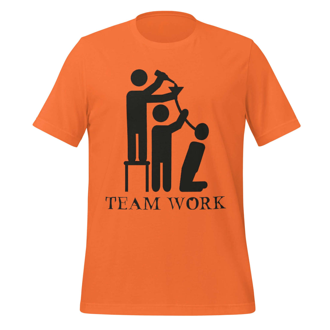 Team Work Beer Bong Orange T-Shirt – It Takes a Village to Chug