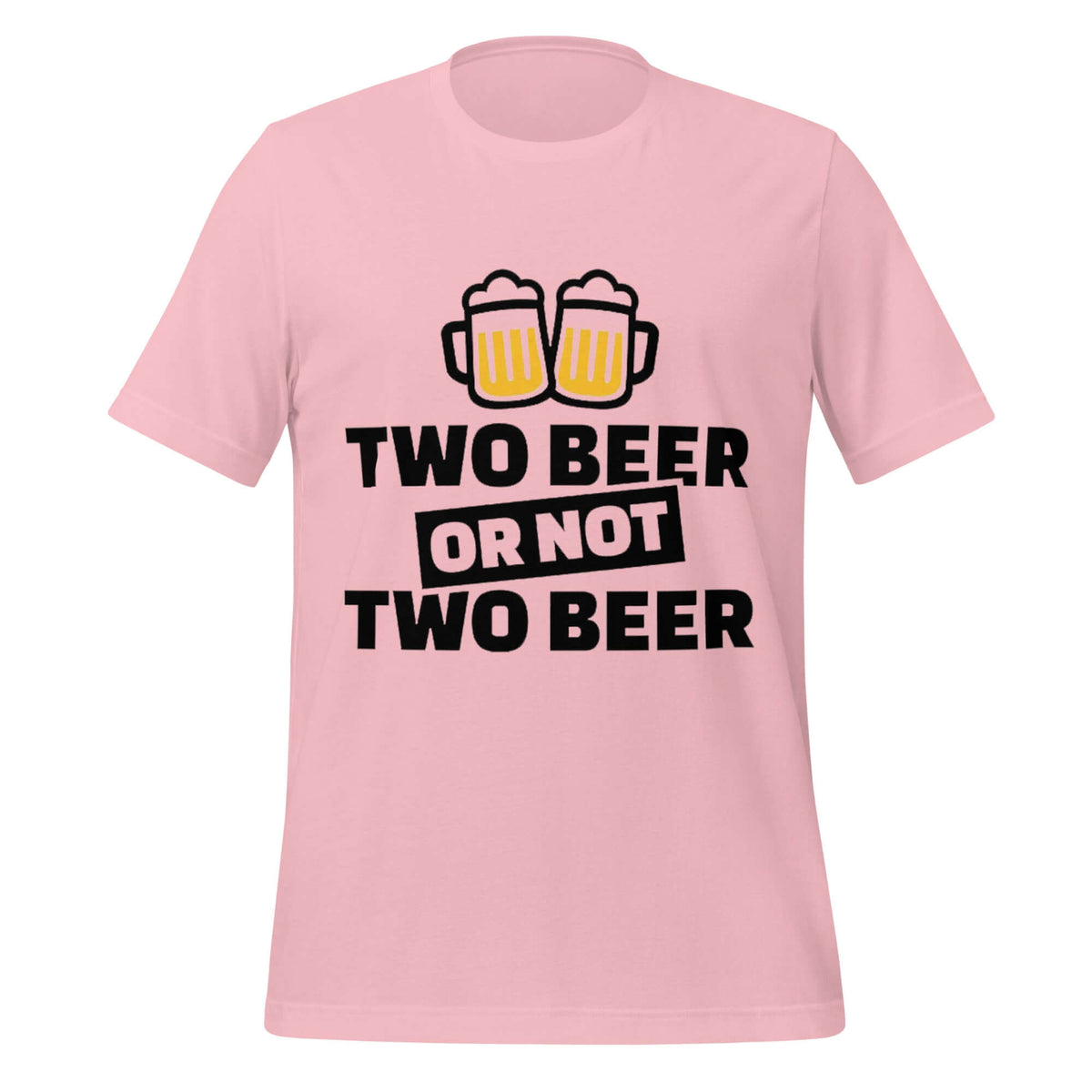 Two Beer or Not Two Beer – Funny Shakespeare Drinking Pink T-Shirt