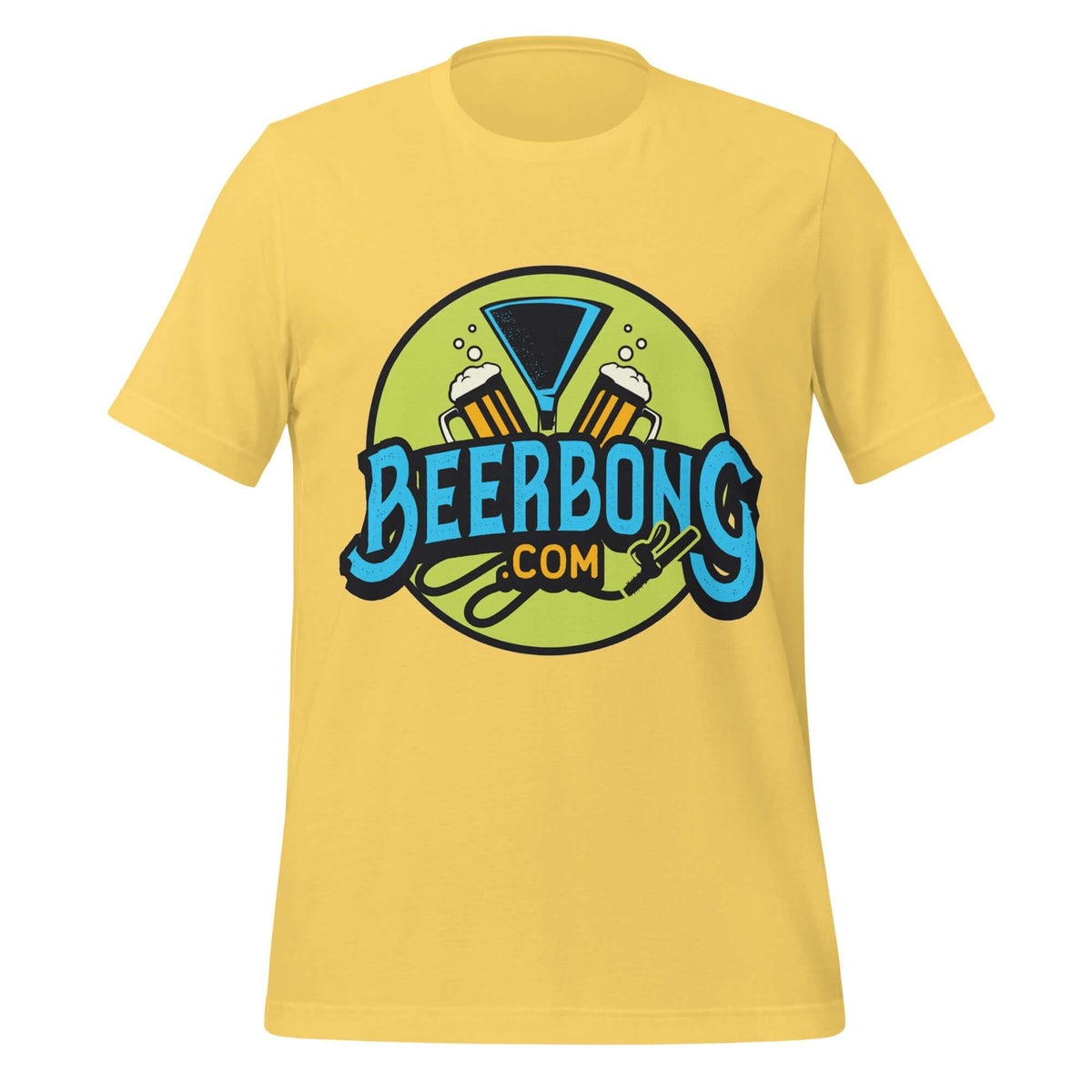 BeerBong.com Logo Tee – Chug Life Official Yellow Shirt