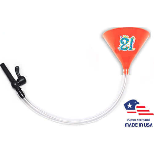 21 Birthday - Orange Funnel with Valve