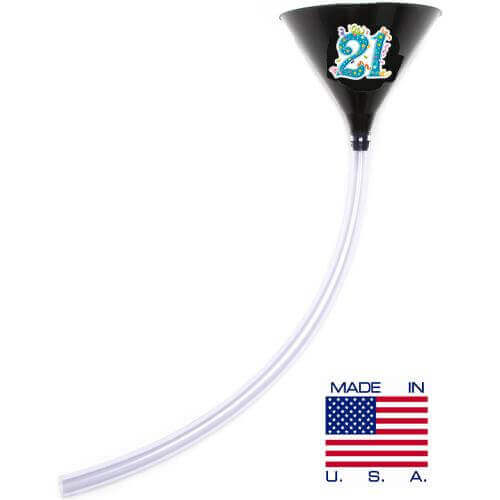 Birthday Party Beer Bong - 21 Black