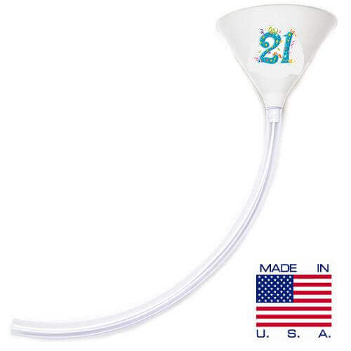Birthday Party Beer Bong - 21 White