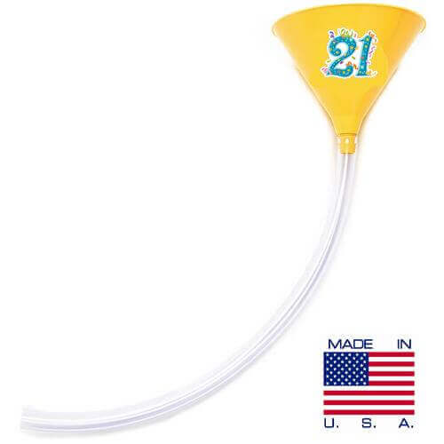 Birthday Party Beer Bong - 21 Yellow