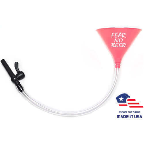 Fear No Beer - Pink Beer Bong with Valve