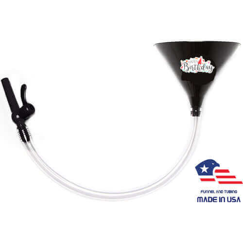 Happy Birthday - Black Funnel with Valve