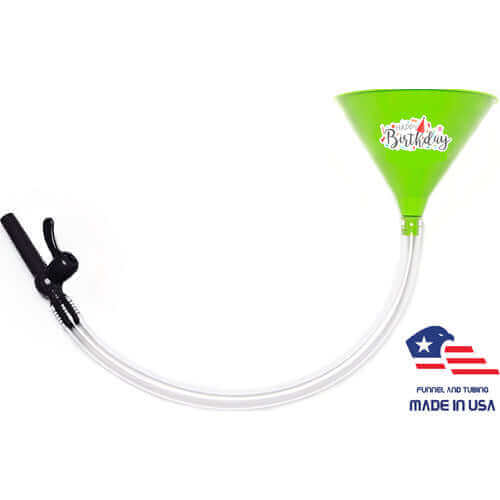 Happy Birthday - Green Funnel with Valve