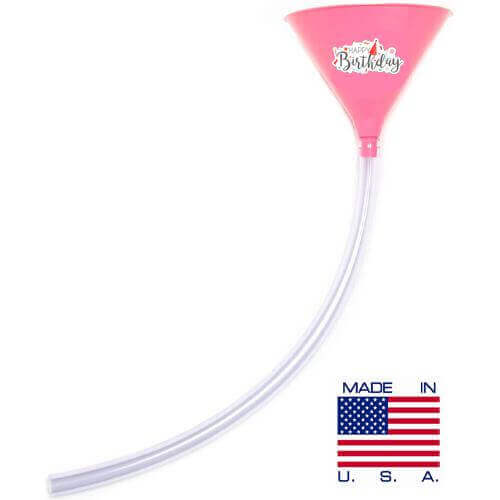 Birthday Party Beer Bong - Birthday Pink
