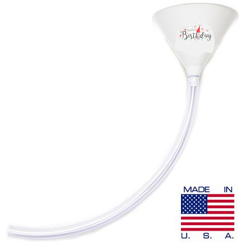 Birthday Party Beer Bong - Birthday White