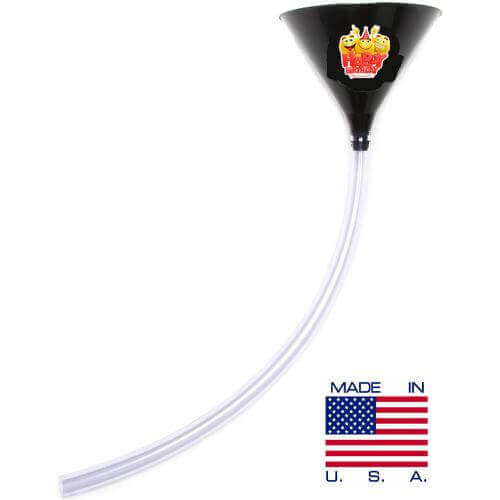 Birthday Party Beer Bong - Happy Emoji Black