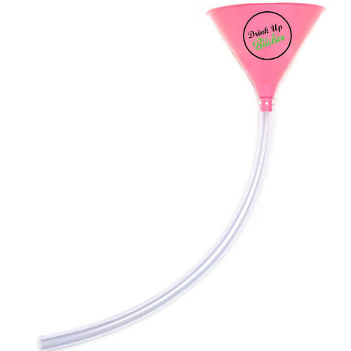 Drink Up Bitches Beer Bong Pink