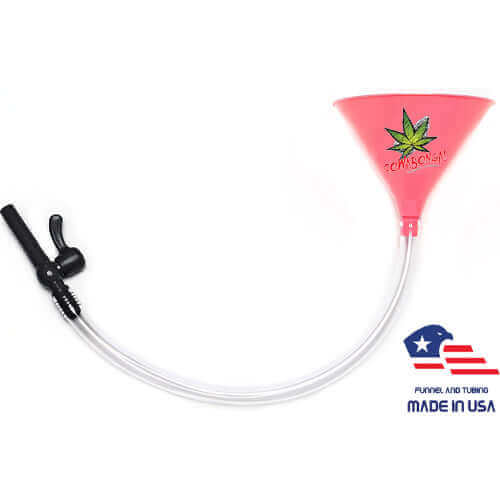 Cowabonga! Beer Bong Pink 2' Valve