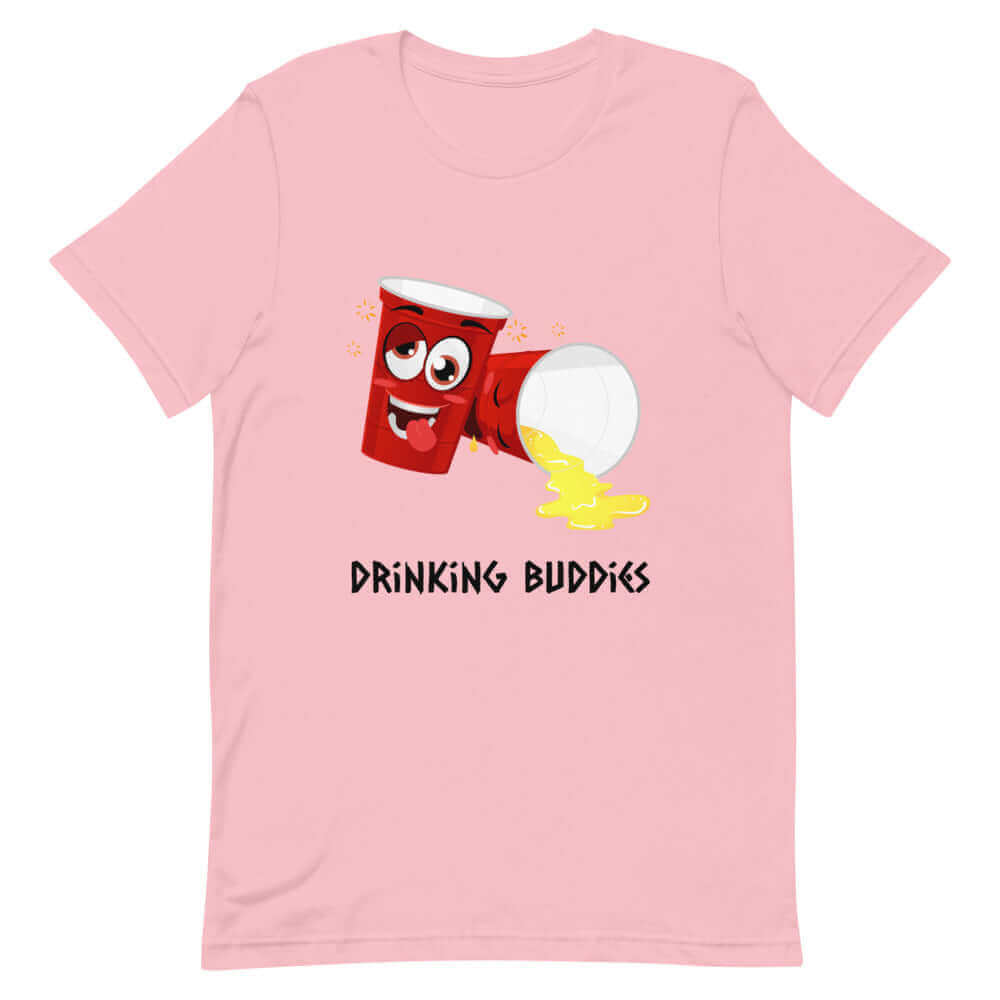 Drinking Buddies Pink T-Shirt