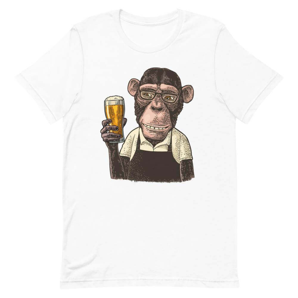 Mr. Monkey White T-Shirt